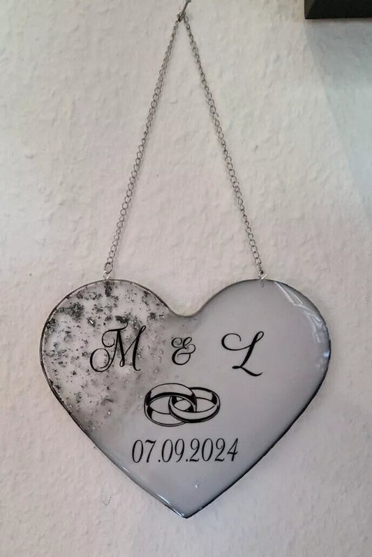 Erinnerungsherz aus Resin